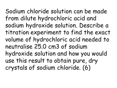 Titrations