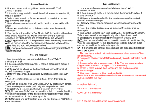 Edexcel 9-1 CC10 Electrolysis CC11 Metals CC12 Equilibrium ( higher + lower) CORE PAPER 1 TOPIC 3 +4