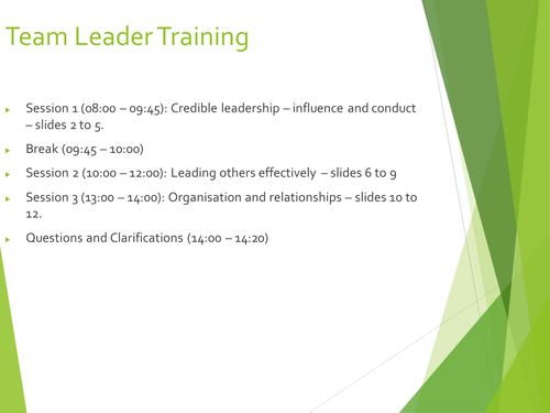 Middle Leader/Head of Year Training