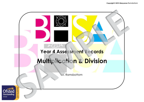 Assessing Grids - Year 4 multiplication and division | Teaching Resources