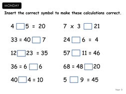 Maths Daily Challenges - Year 3 Set 1 | Teaching Resources