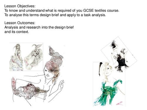 KS4 year 9/10 Live Project For Retail Textiles Technology