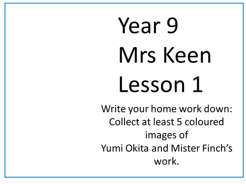 Year 9 life without levels Textiles Technology Yumi Okita and Mister Finch SOW
