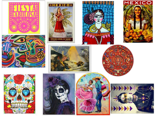 Mexico Images for Mood Boards Textiles Technology.