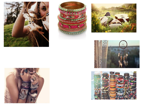 Hippy Boho Pictures for Mood boards KS3 KS4 and KS5 DesignTechnology