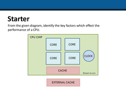 Common Characteristics of CPU performance | Teaching Resources
