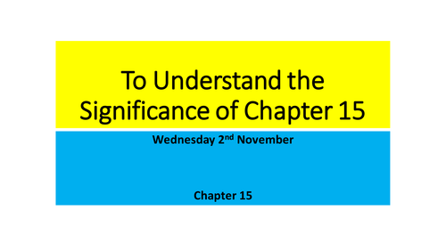 AQA Great Expectations Chapters 15 to 17