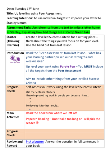 Holes - Scheme of Learning - Lessons 17&18