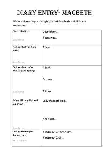 Writing a diary entry ks2 powerpoint picture