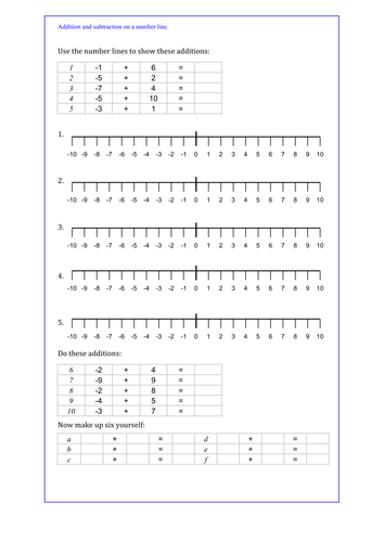 mathematics key stage 2 year 6 negative numbers worksheets and