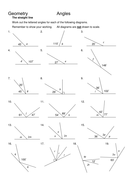 Angles on a straight line | Teaching Resources