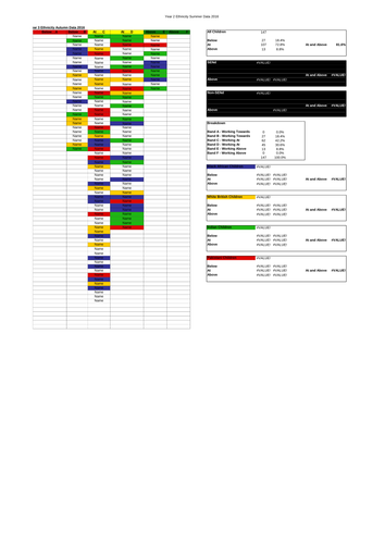 Data Tracking and Analysis Sheet - Ethnic Groups