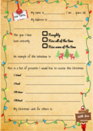 Letter to Santa Activity | Teaching Resources