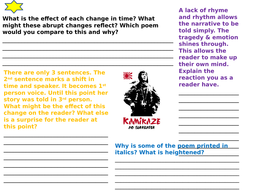 kamikaze and exposure comparison essay