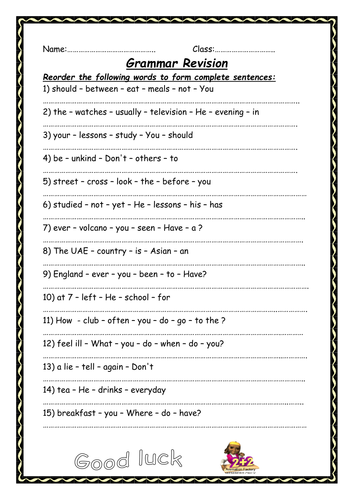 reordering-words-to-form-sentences-teaching-resources