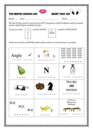 Hey Maths Heroes, what do these visual puzzles mean?