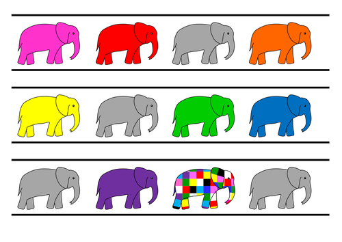 Elmer's Colours resource pack- display, games, activities | Teaching ...