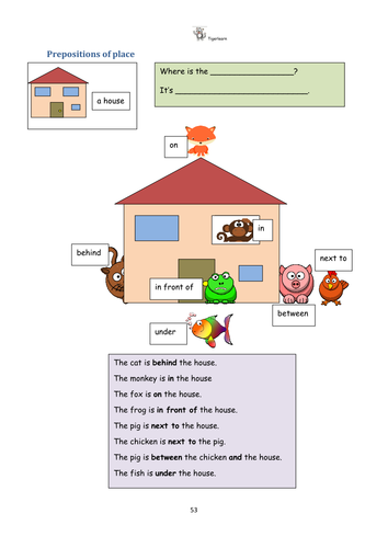 Prepositions of place unit -EAL/ESL