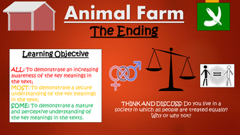 Animal Farm: The Ending (Orwell's Message) | Teaching Resources