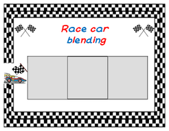 Race car blending game - CVC words | Teaching Resources