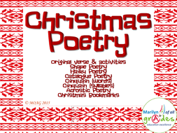 Christmas Poetry Writing and Appreciation. | Teaching Resources