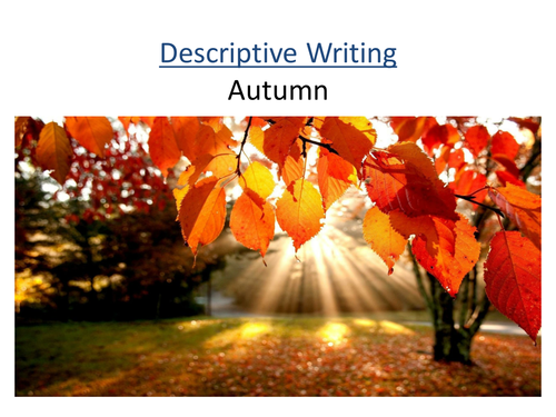 autumn description creative writing