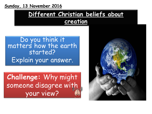 Biblical Accounts of Creation Edexcel B New Spec 9-1