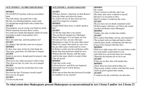 Romeo and Juliet: (AQA 1-9) How does Shakespeare present Juliet as