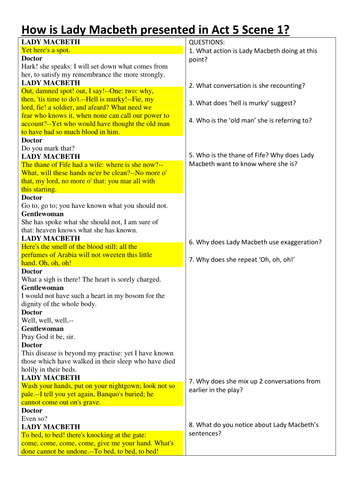 how-is-lady-macbeth-presented-in-act-5-scene-1-worksheets-and-a-model