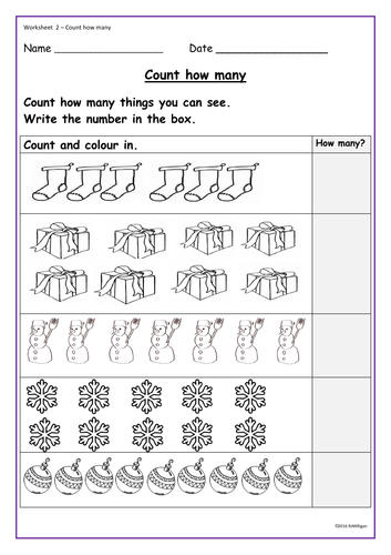 Christmas-Themed Counting 0 -10, Presentation, Displays/Flash cards ...