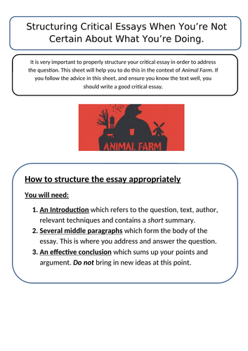 Help Sheets for Essay Writing at Nat 5 | Teaching Resources