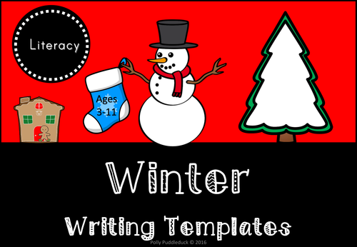 Winter Writing Templates