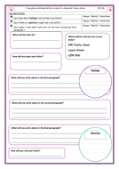Differentiated Worksheets on PLANNING an informal letter ...