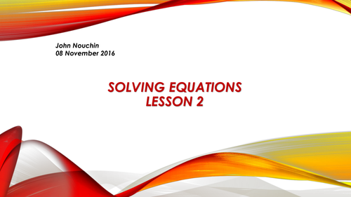 Solving- Equations