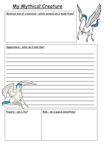 Design A Mythical Creature Teaching Resources