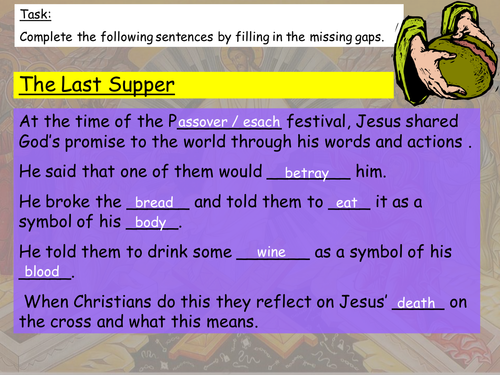 New AQA Religious Studies Sacraments: The Eucharist