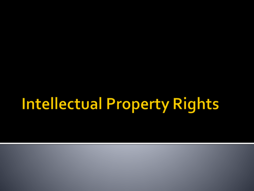 Intellectual Property Rights