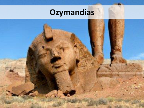 Shelley's Ozymandias (with Annotations) Lesson - Power and Conflict