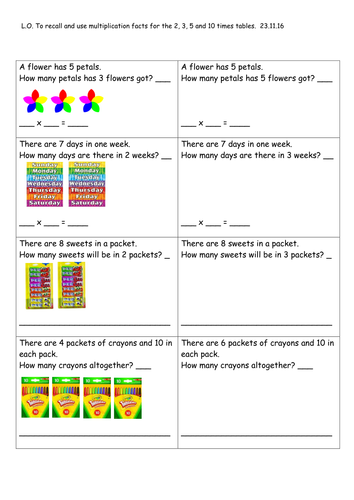 year 2 multiplication and division word problems differentiated 3 ways teaching resources