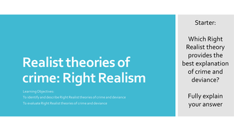 right realism sociology essay
