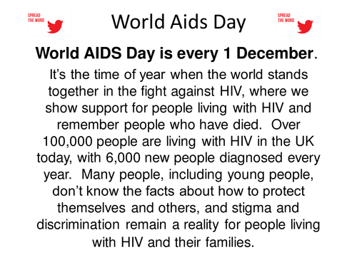 aids day assignment