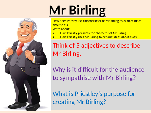 an inspector calls mr birling essay plan