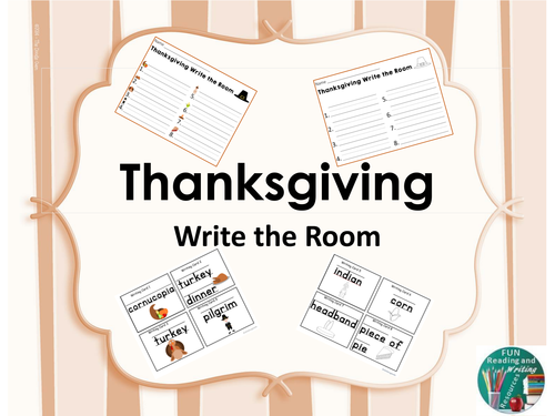 Thanksgiving Write the Room