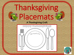Thanksgiving Placemats Craft | Teaching Resources