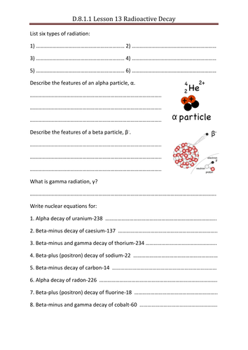 Radioactive decay | Teaching Resources