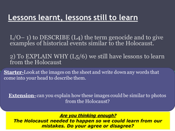 why do we learn about the holocaust