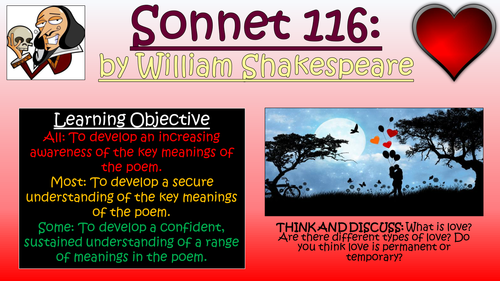 Sonnet 116 - William Shakespeare - Love and Relationships Poetry