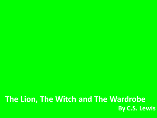 The Lion, The Witch and The Wardrobe | Teaching Resources