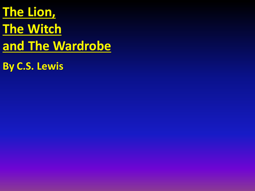 The Lion, The Witch and The Wardrobe | Teaching Resources