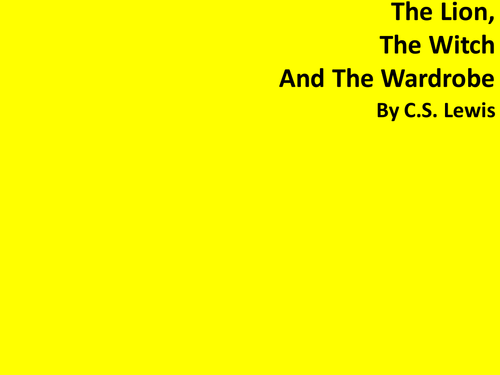 The Lion, The Witch and The Wardrobe | Teaching Resources